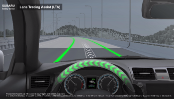 Asistent udržování v jízdním pruhu [Lane Tracing Assist (LTA)]